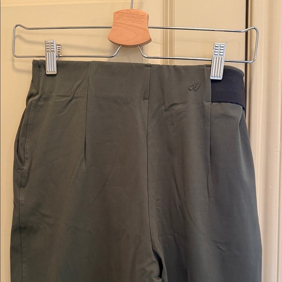 ADAY Moss Green Straight-Leg Pants